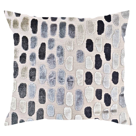 Gray Pebble Throw Pillow