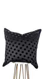 Black Polka Dot Pillow