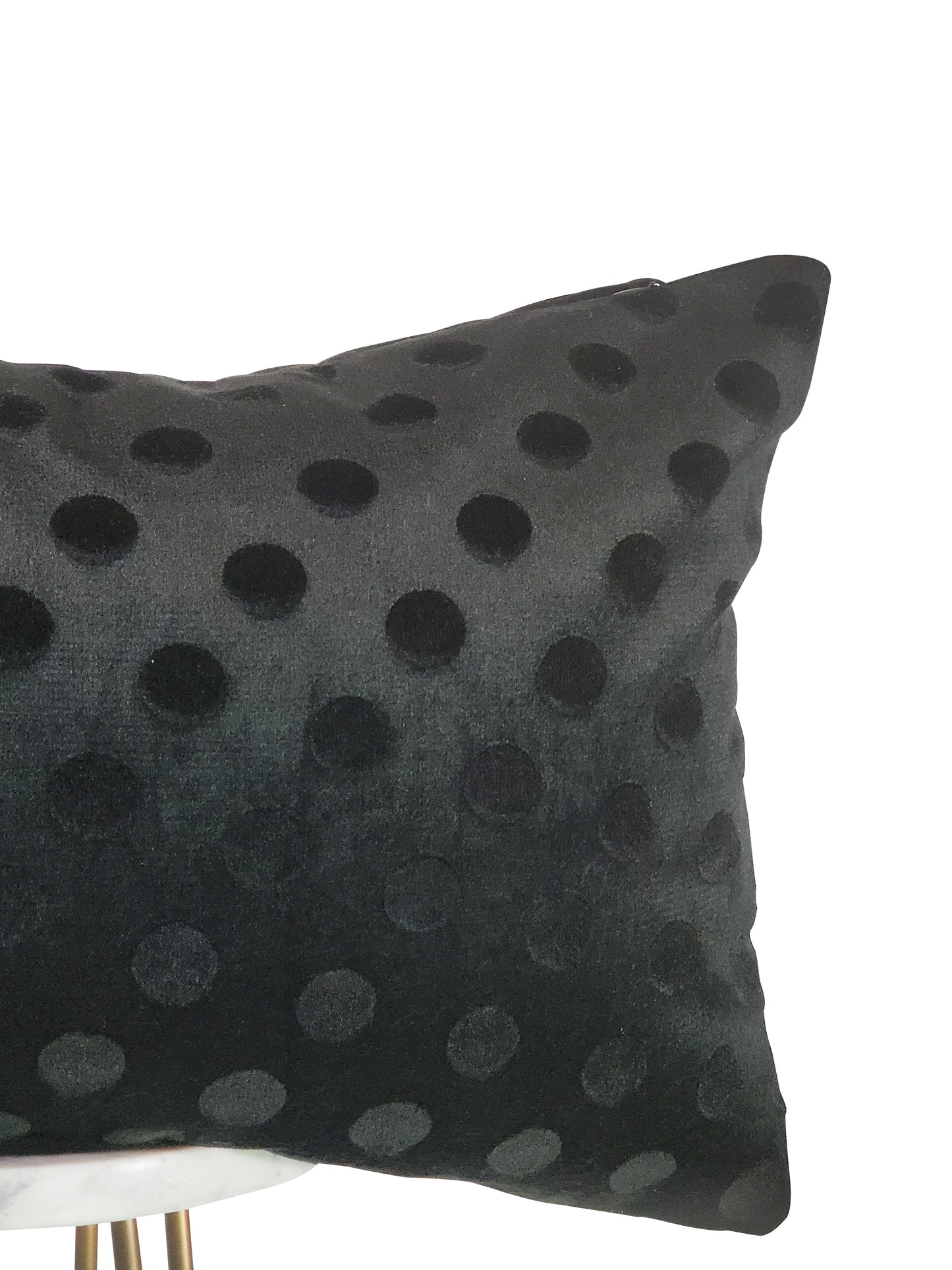 Black Polka Dot Pillow