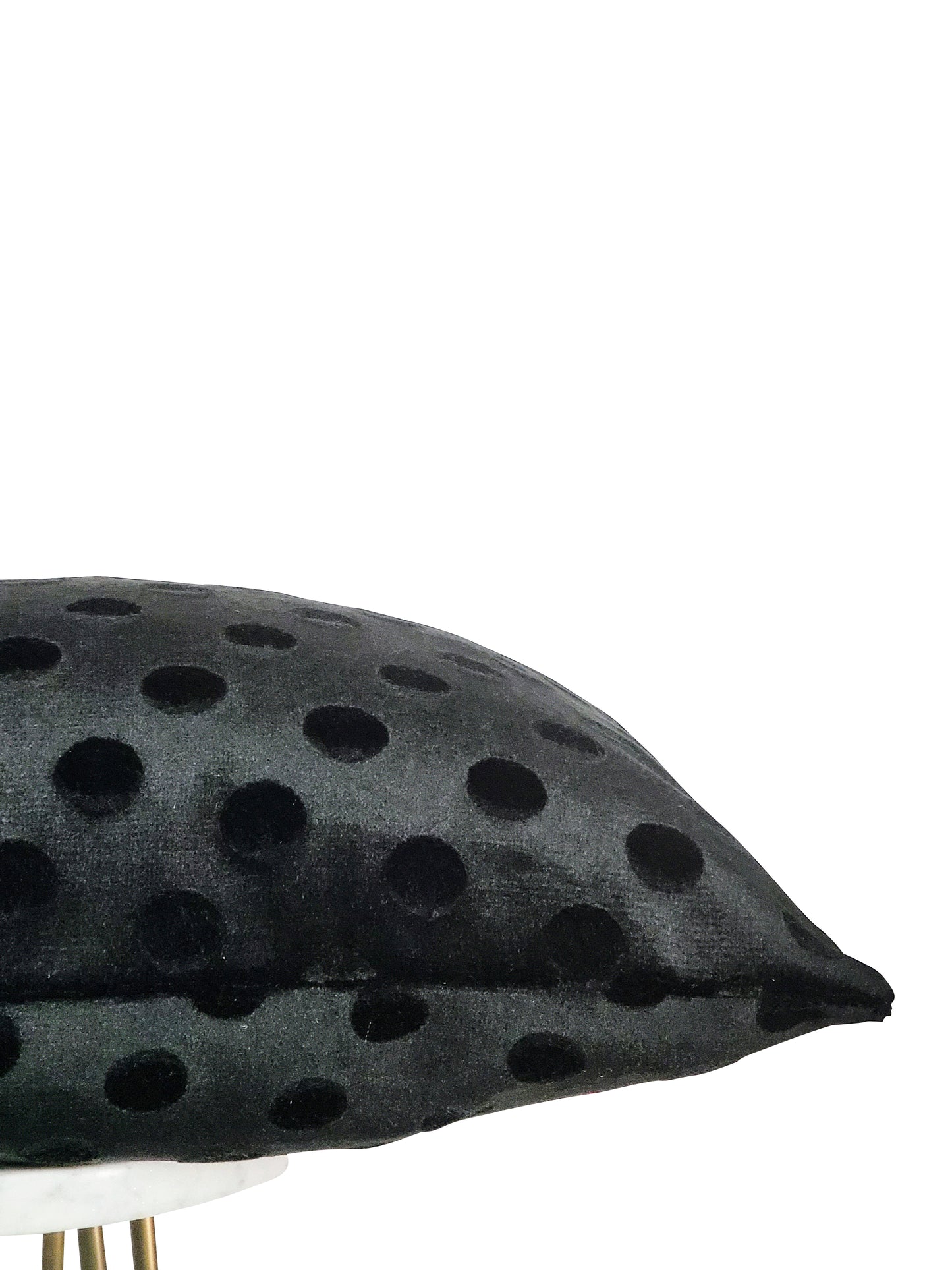 Black Polka Dot Pillow