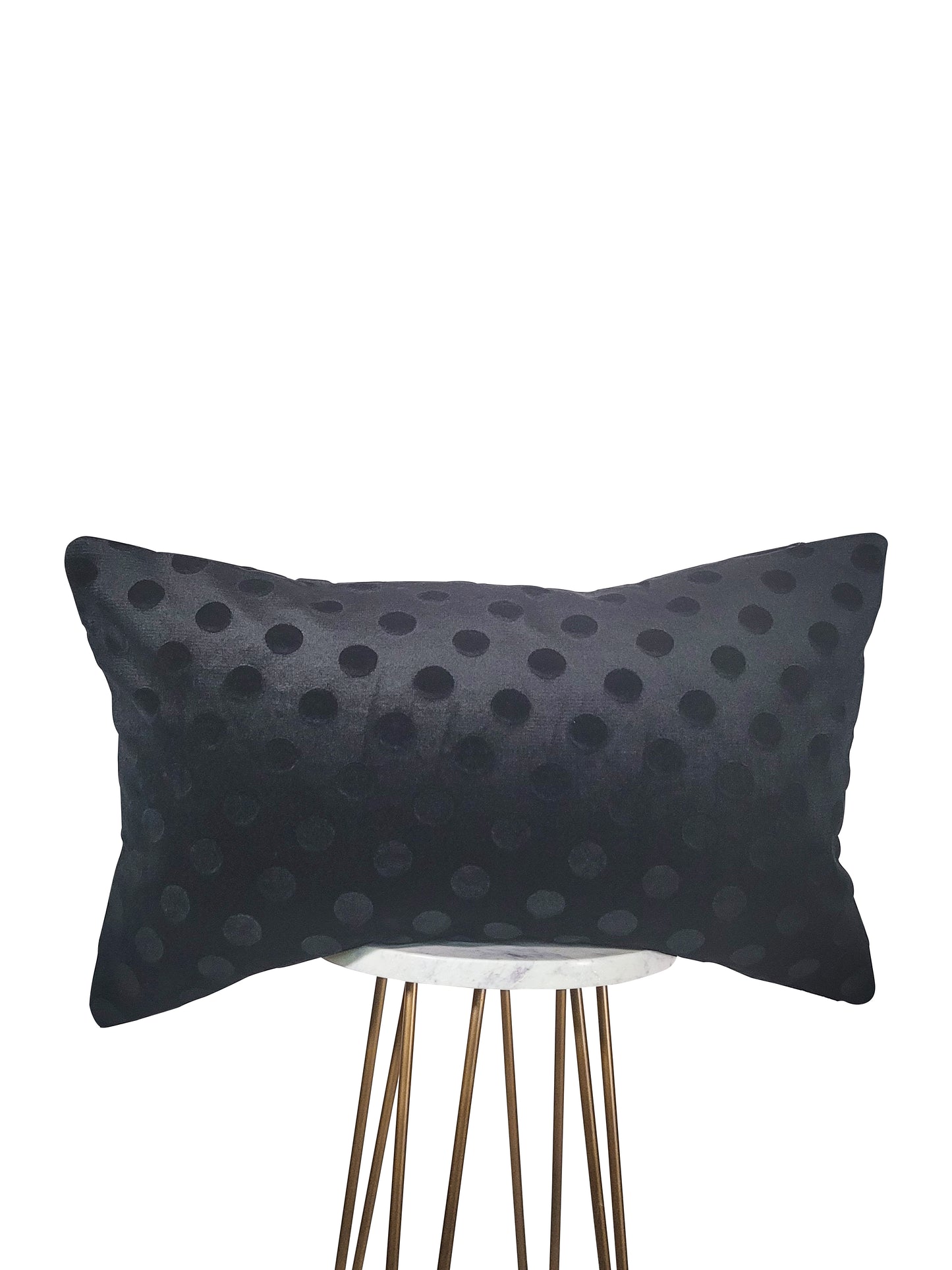 Black Polka Dot Pillow