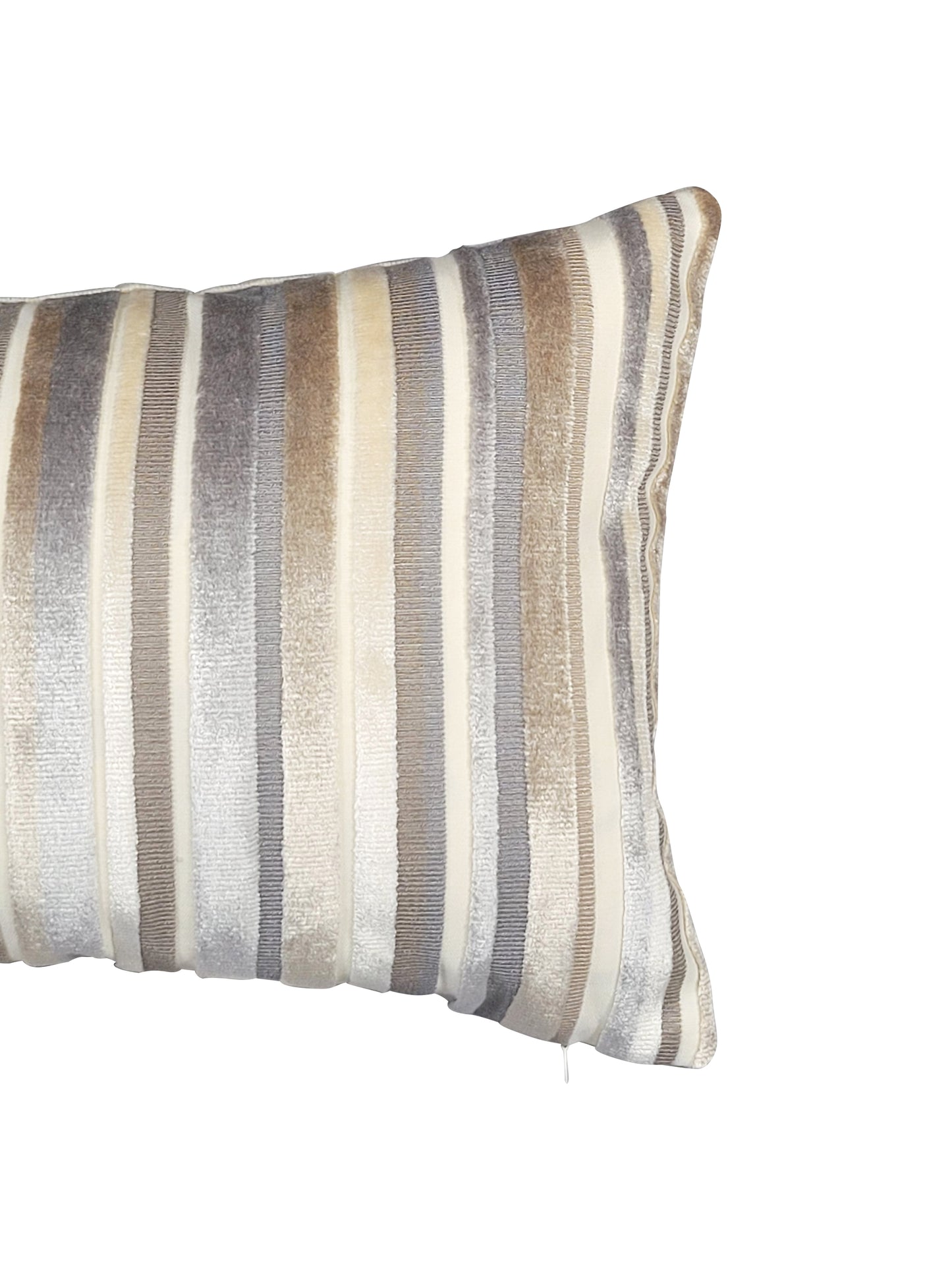 Toasted Almond Striped Pillow