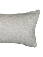 Silver Swirled Cut Velvet Pillow