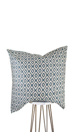 Teal and Beige Geometric Pillow