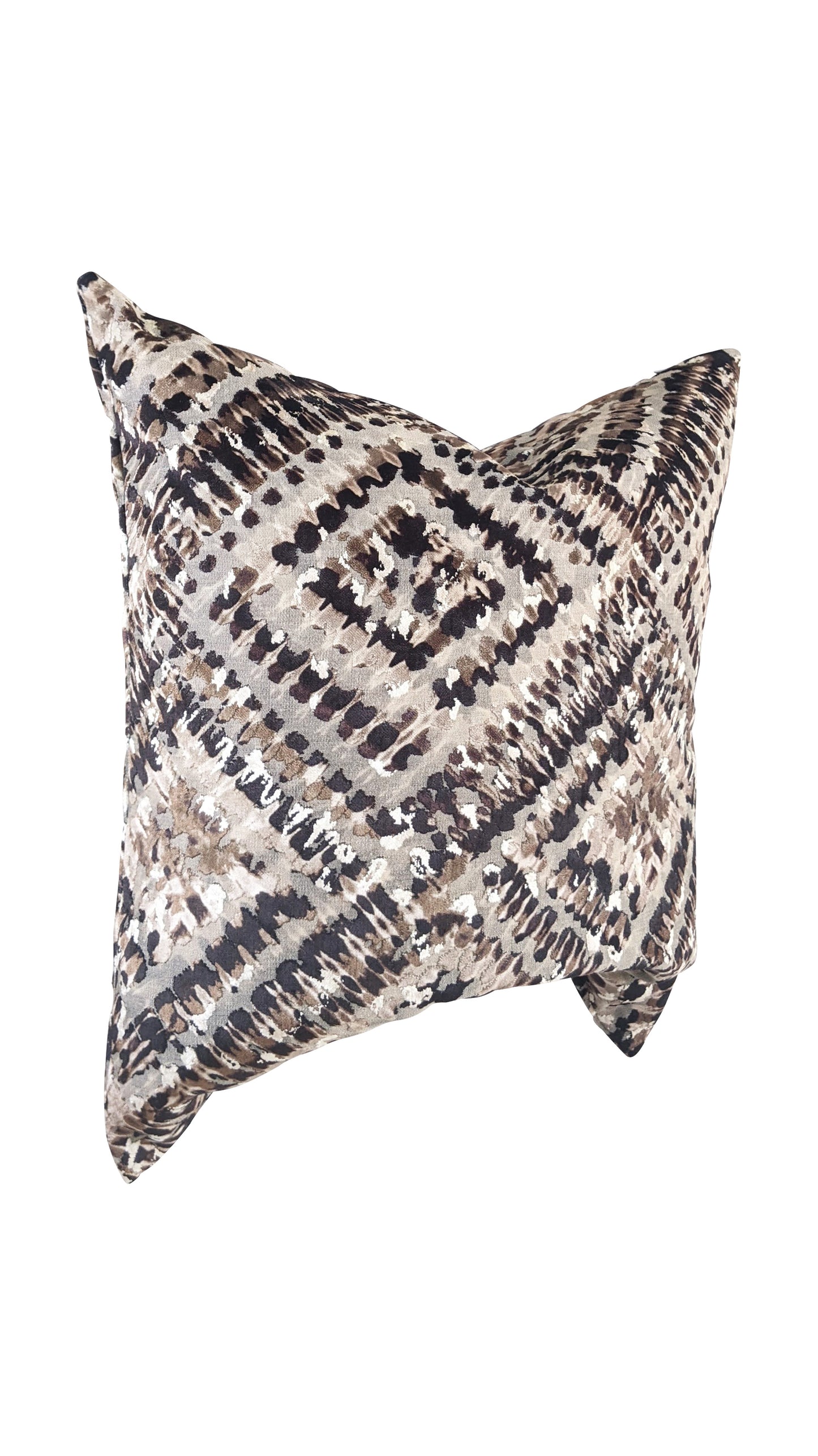 Cut Velvet Animal Print Pillow