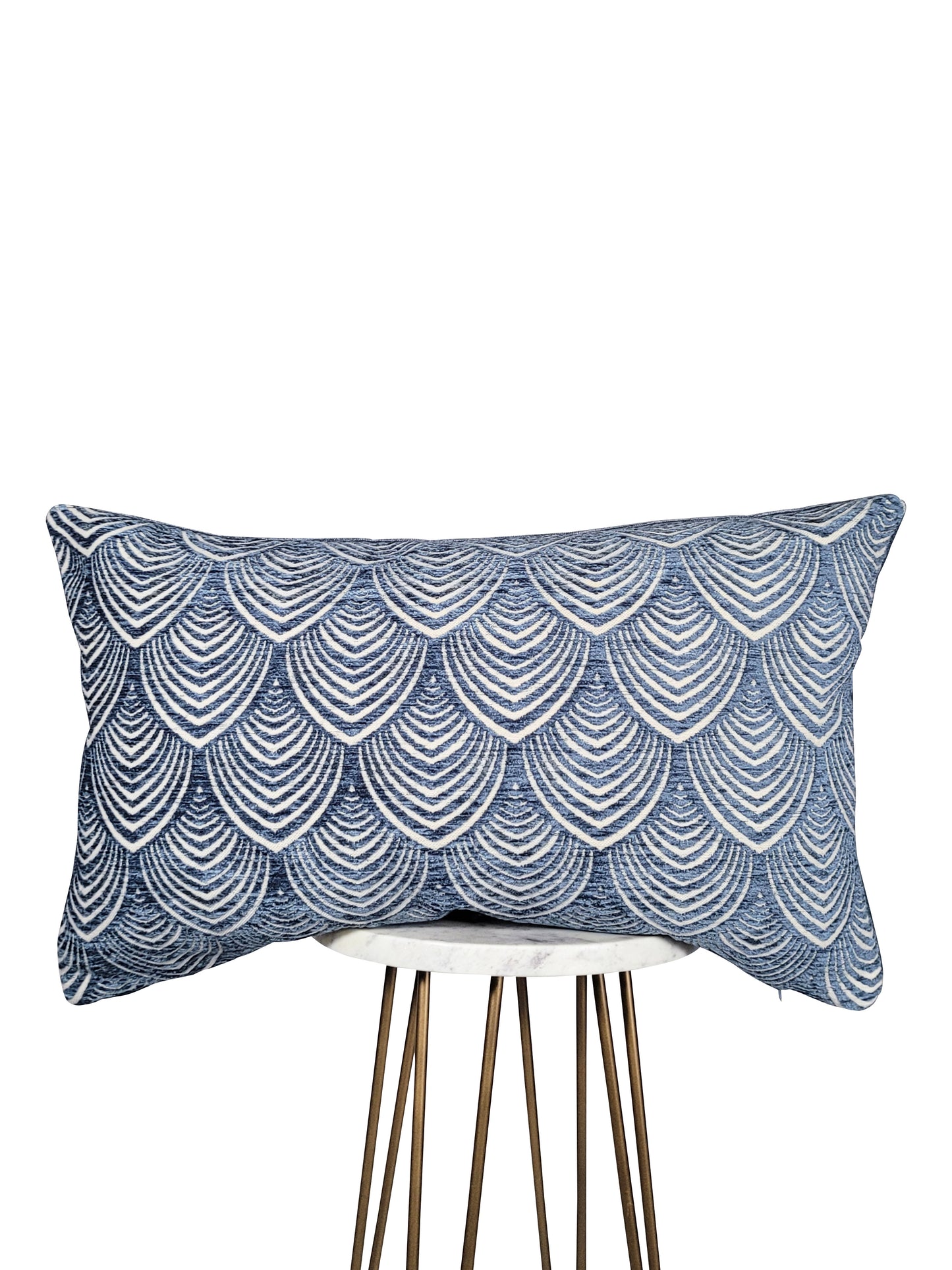 Blue Scallop Pillow