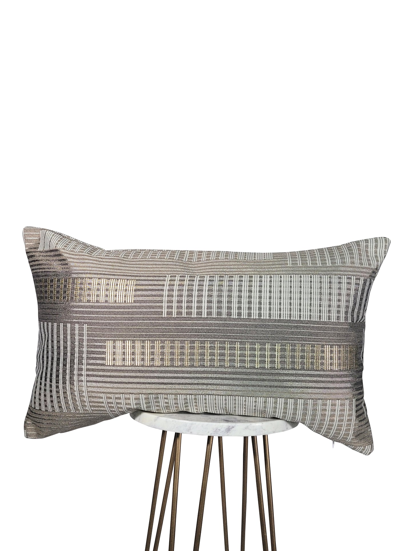 Metallic Striped Pillow