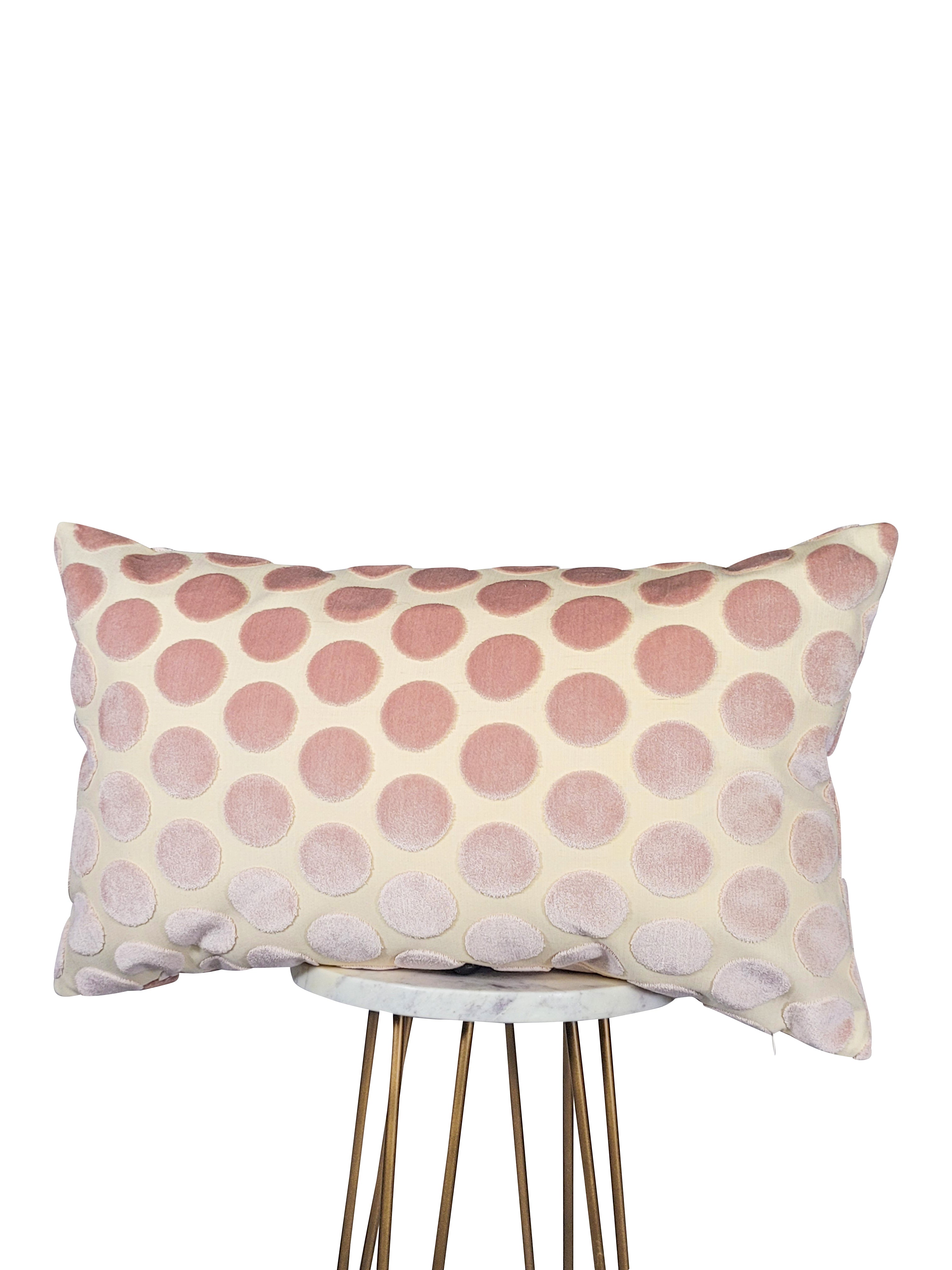 Baby Pink Polka Dot Pillow