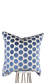 Baby Blue Polka Dot Pillow