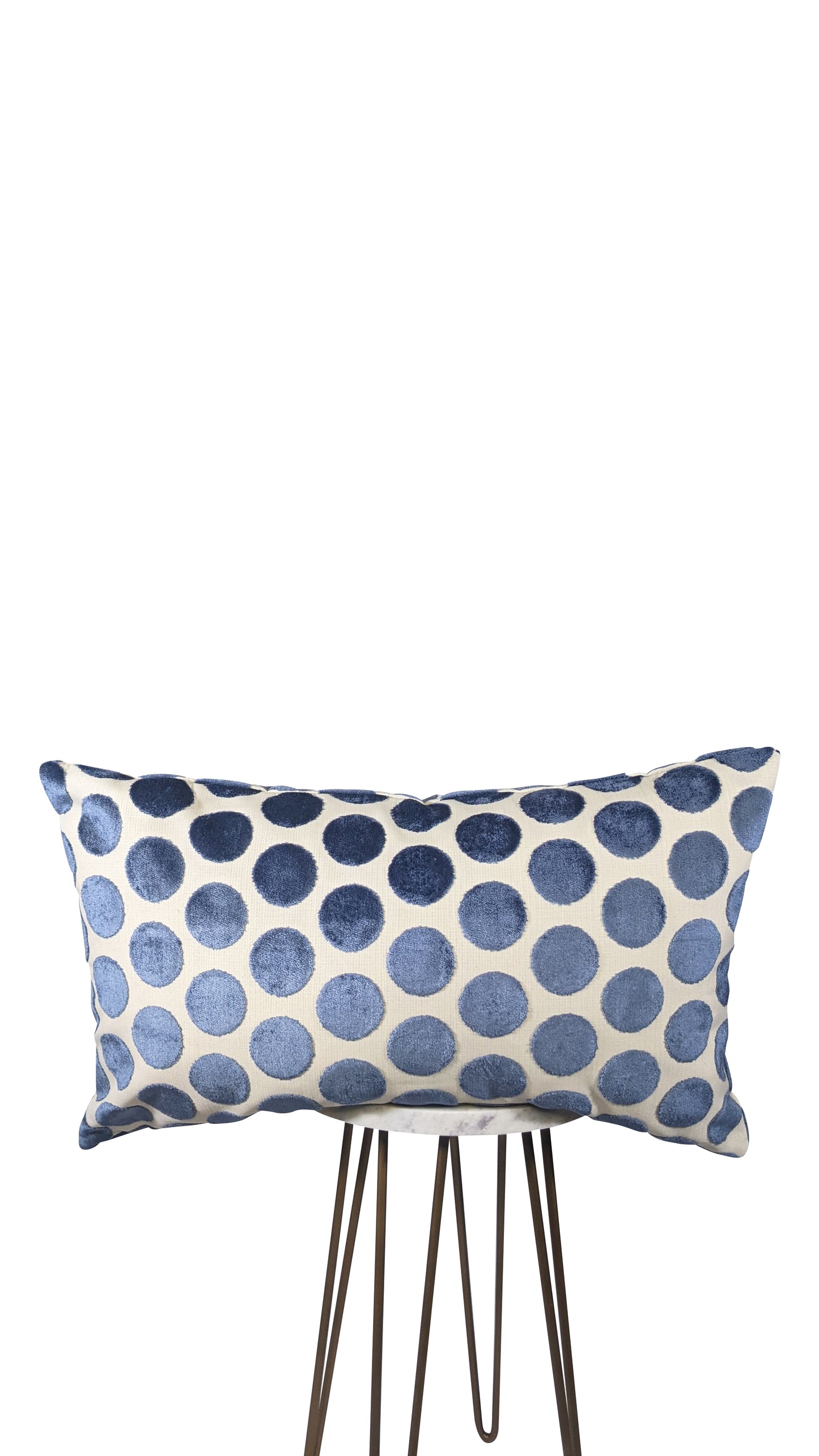 Baby Blue Polka Dot Pillow