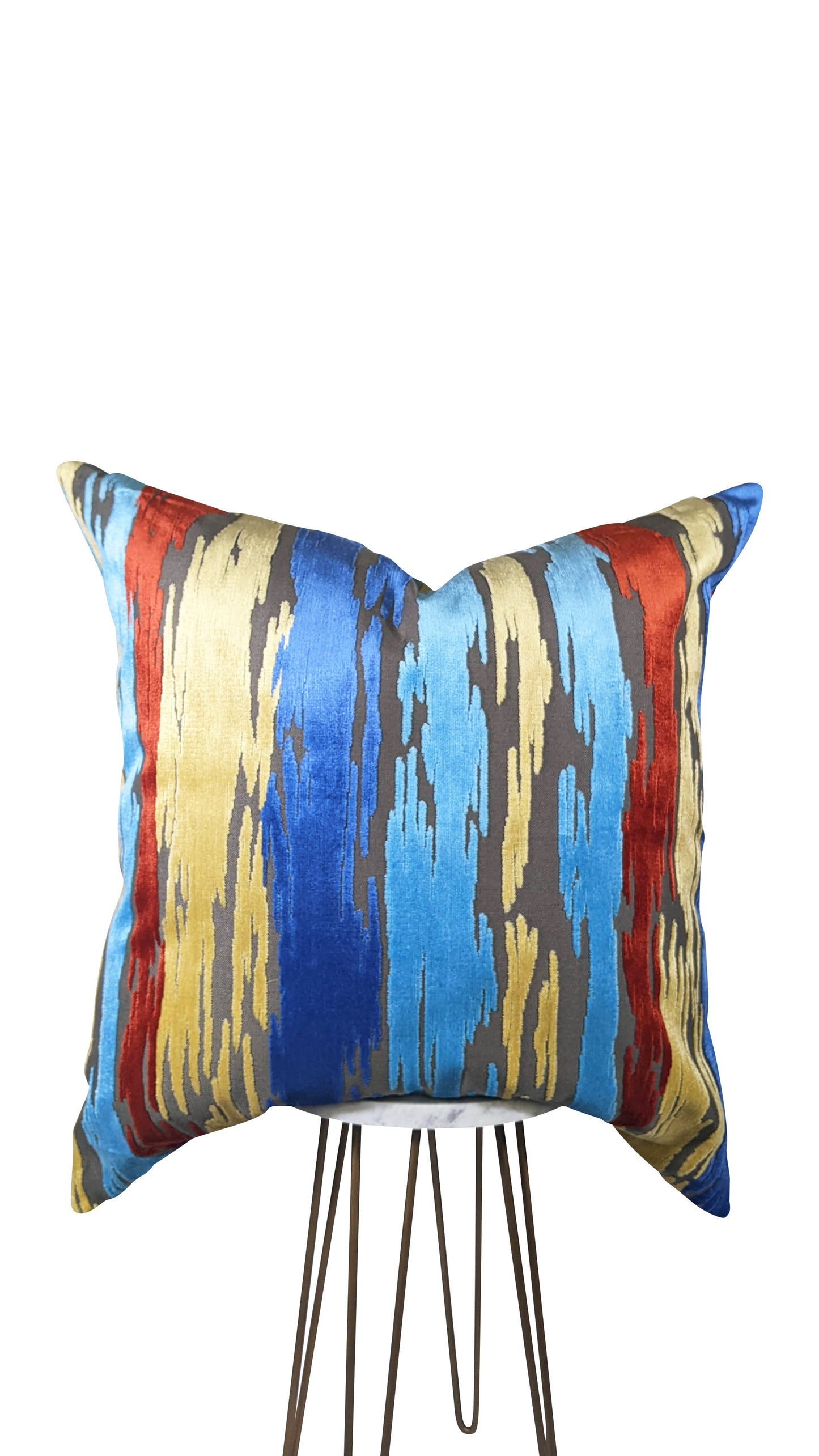 Paint Brushstrokes Velvet Pillow