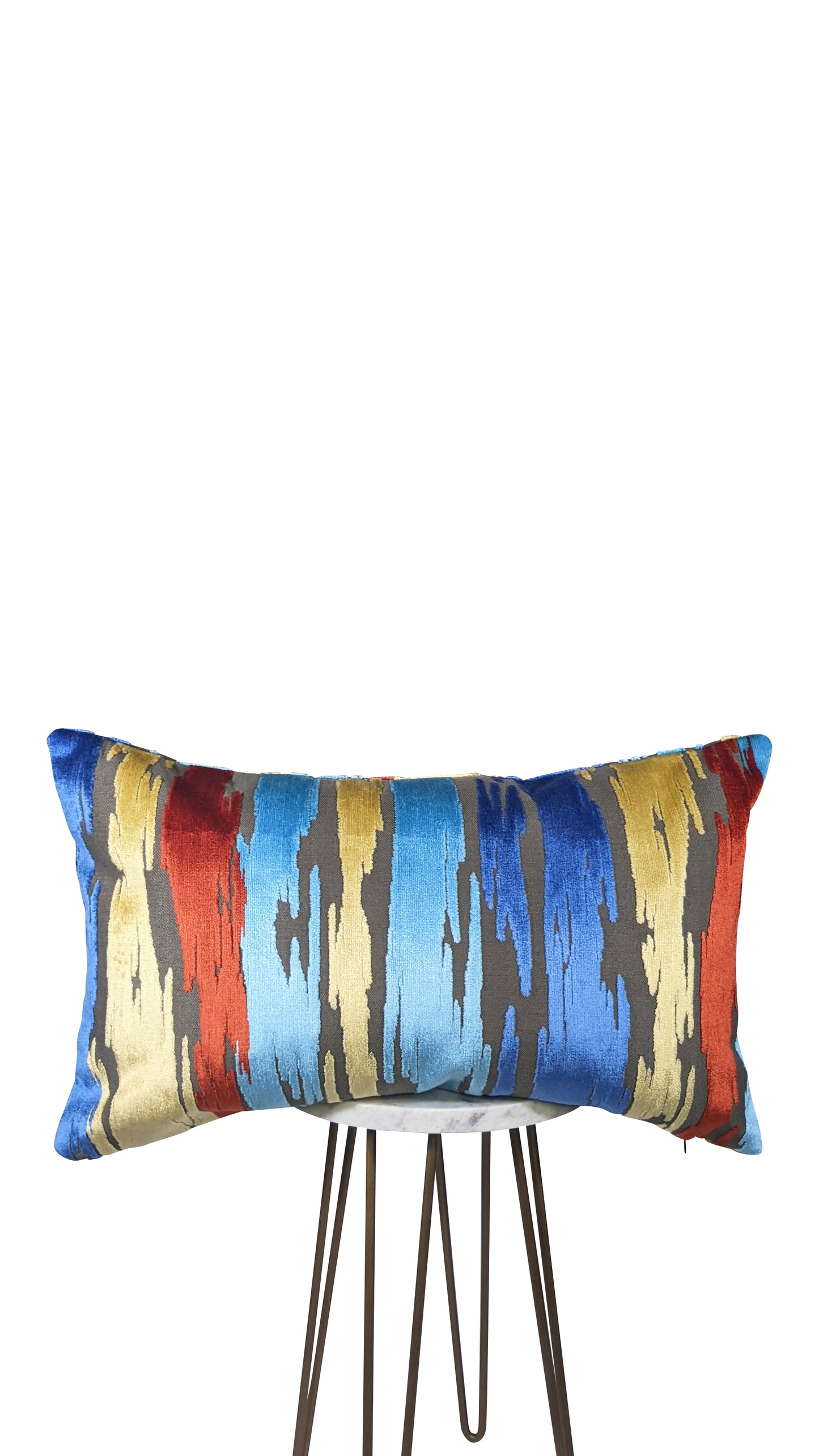 Paint Brushstrokes Velvet Pillow