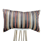 Orange & Gray Stripes Pillow