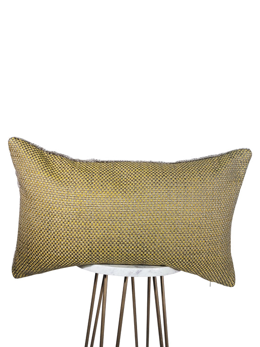 Mustard and Taupe Pillow