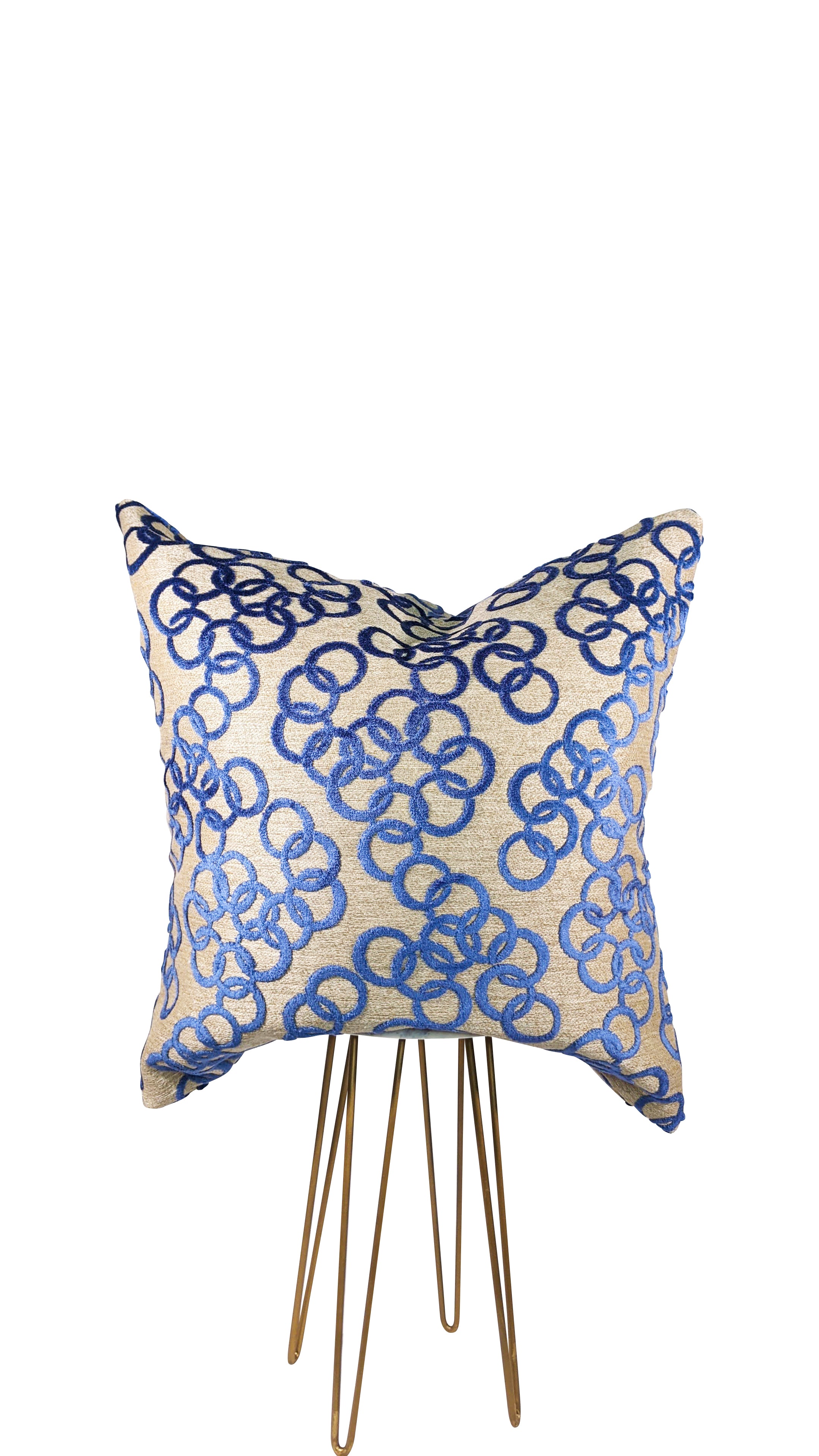 Sky Blue Circles Pillow
