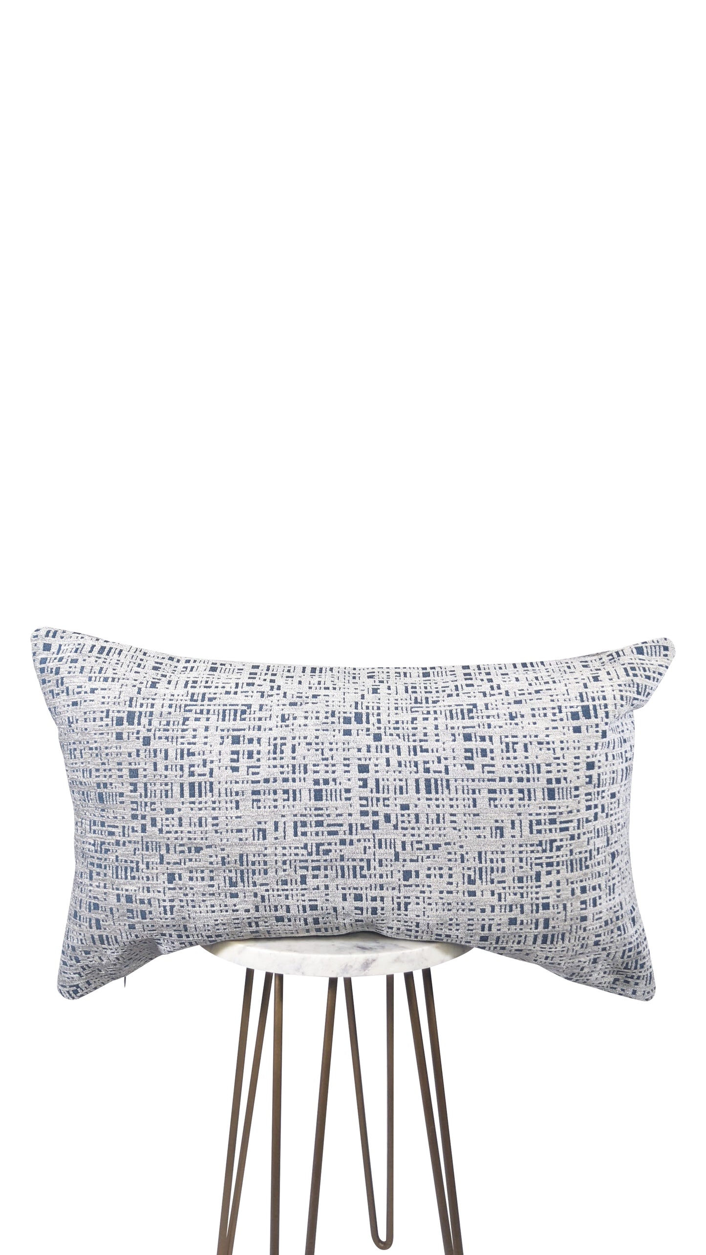 Aegean Blue & Gray Pillow