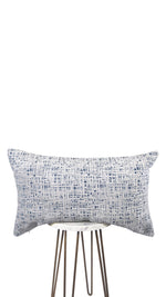 Aegean Blue & Gray Pillow