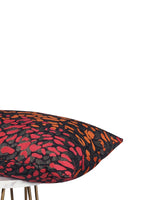 Fuchsia and Orange Abstract Pillow