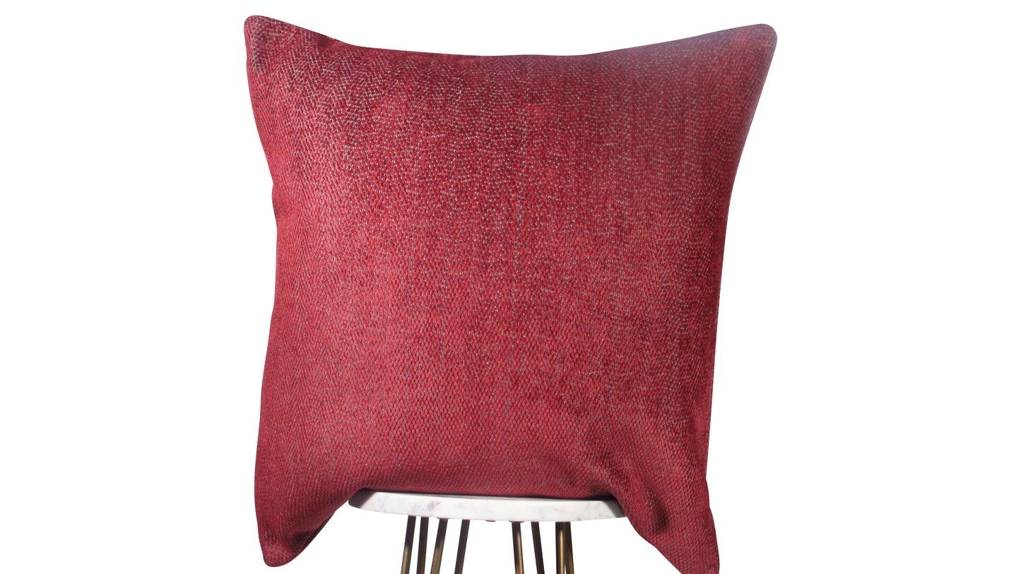 Red Currant & Gray Pillow