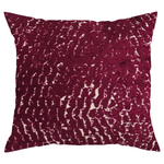 Fuchsia & Cream Cut Velvet Pillow