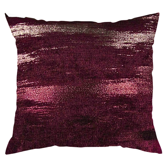 Purple Streaks Velvet Pillow