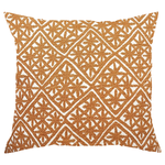 Orange Asterisks Pillow