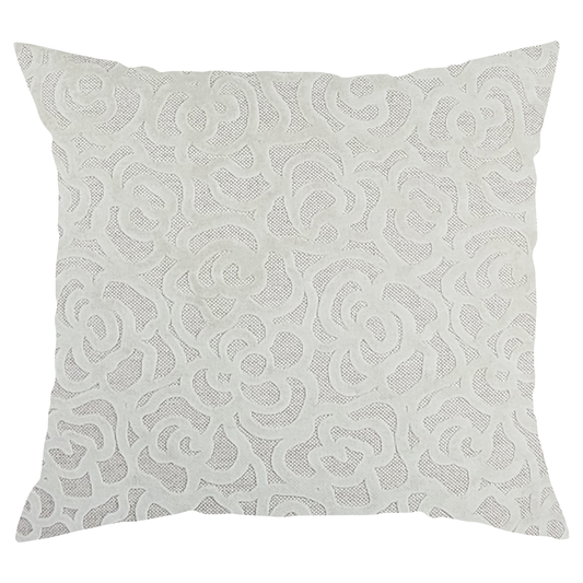 Beige Rosettes Pillow