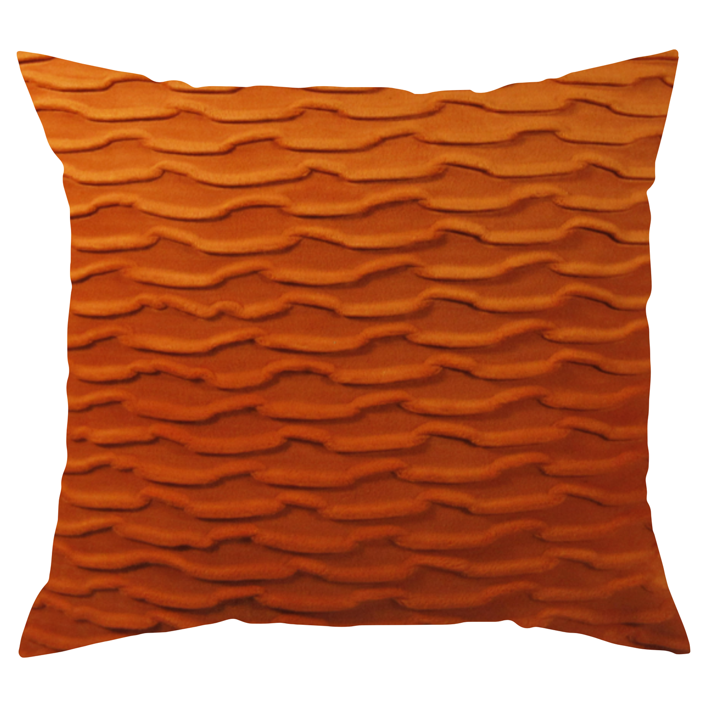 Tiger Orange Waves Pillow