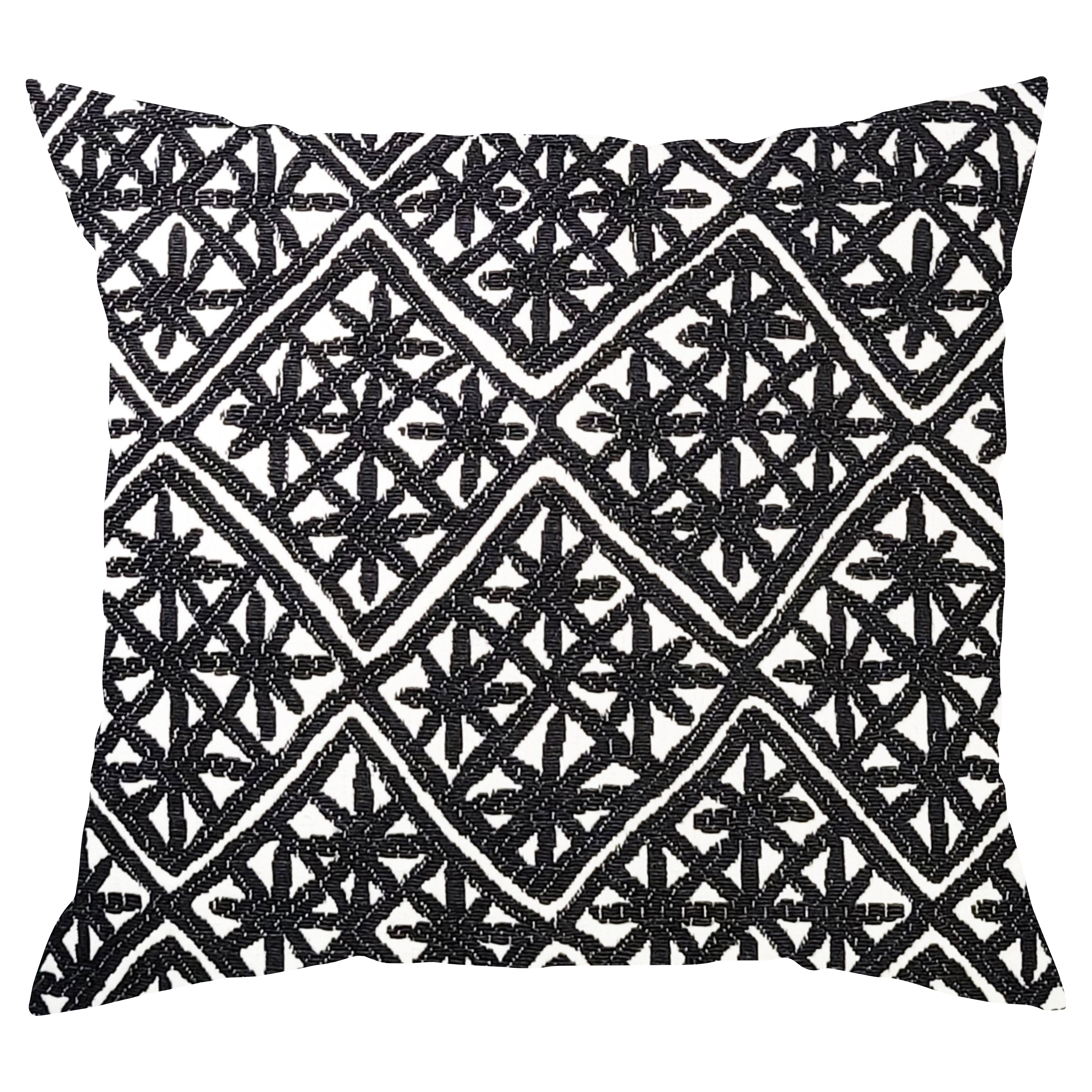 Black Asterisks Pillow