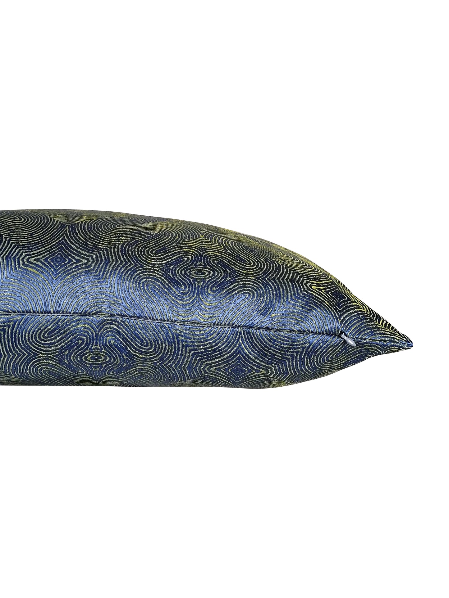 Blue and Lime Green Pillow