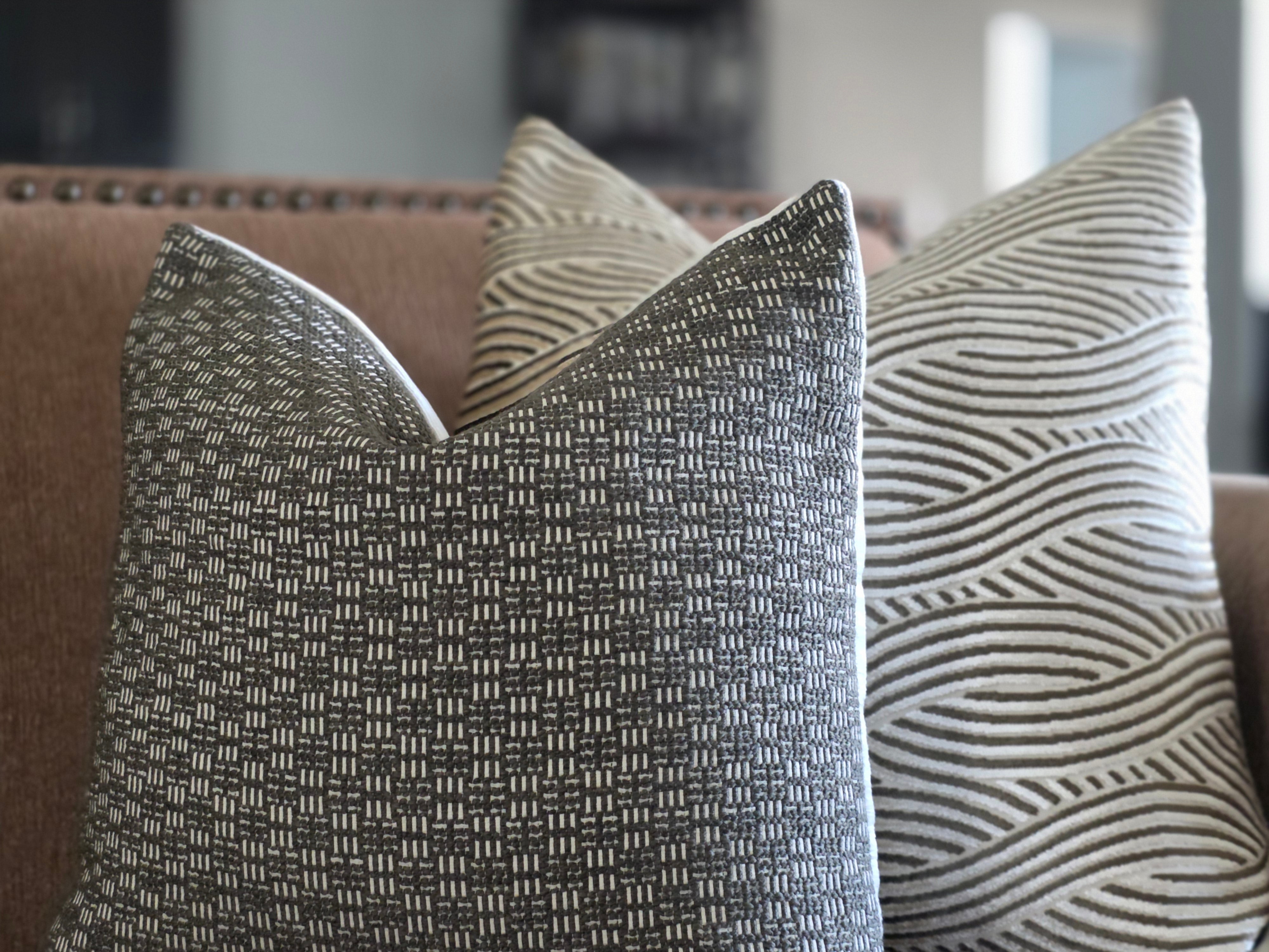 Expresso Thread Throw Pillow