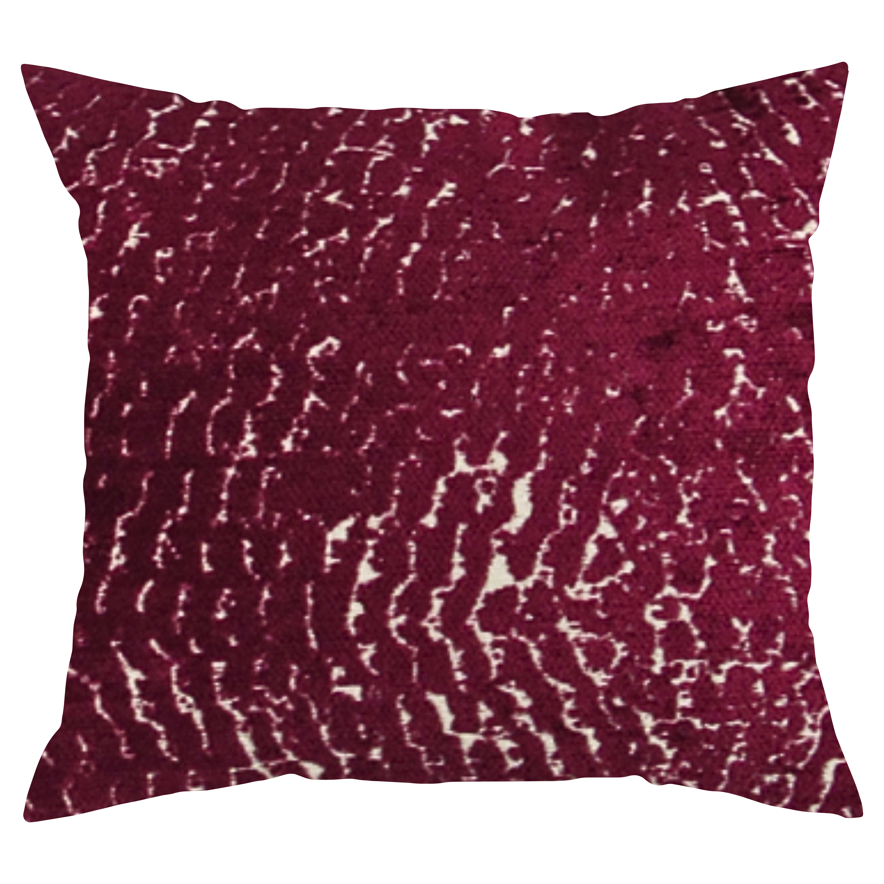 Fuchsia & Cream Cut Velvet Pillow | Pink Velvet Decorative Lumbar Pillow Cover | Makena Decor