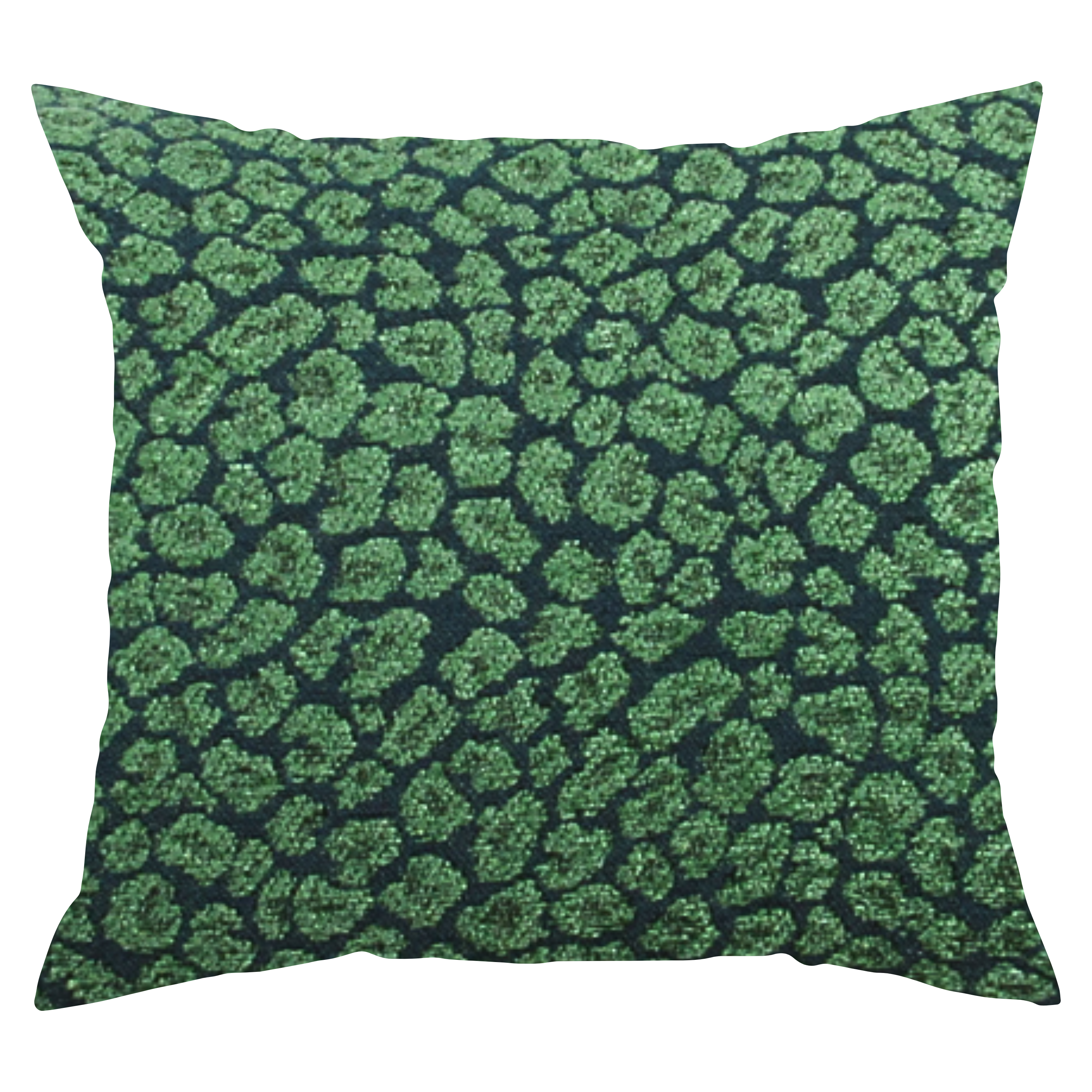 Green Animal Print Designer Throw Pillow | Luxury Cheetah Print Accent Pillow Cover | Makena Decor
