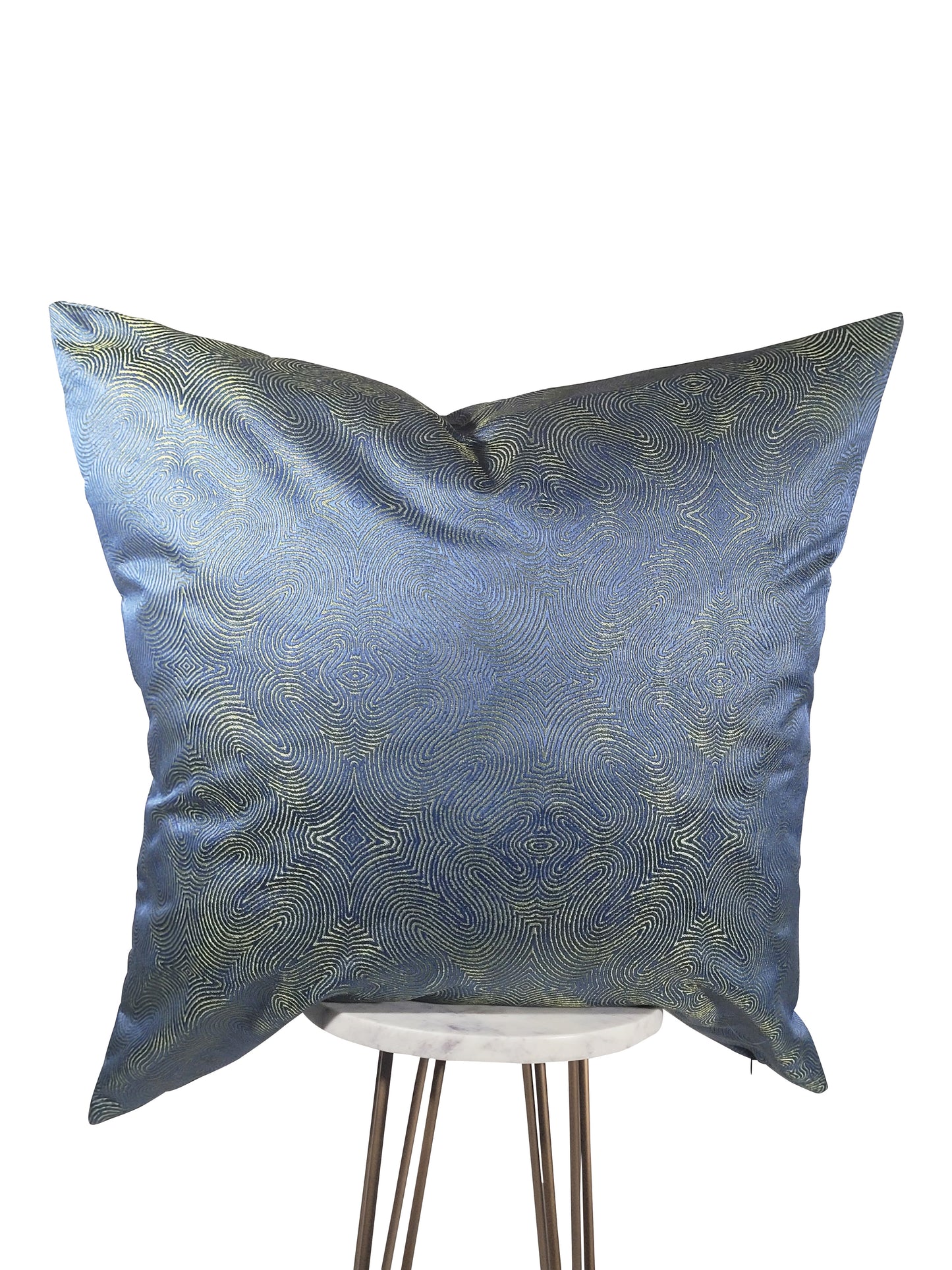 Blue and Lime Green Pillow