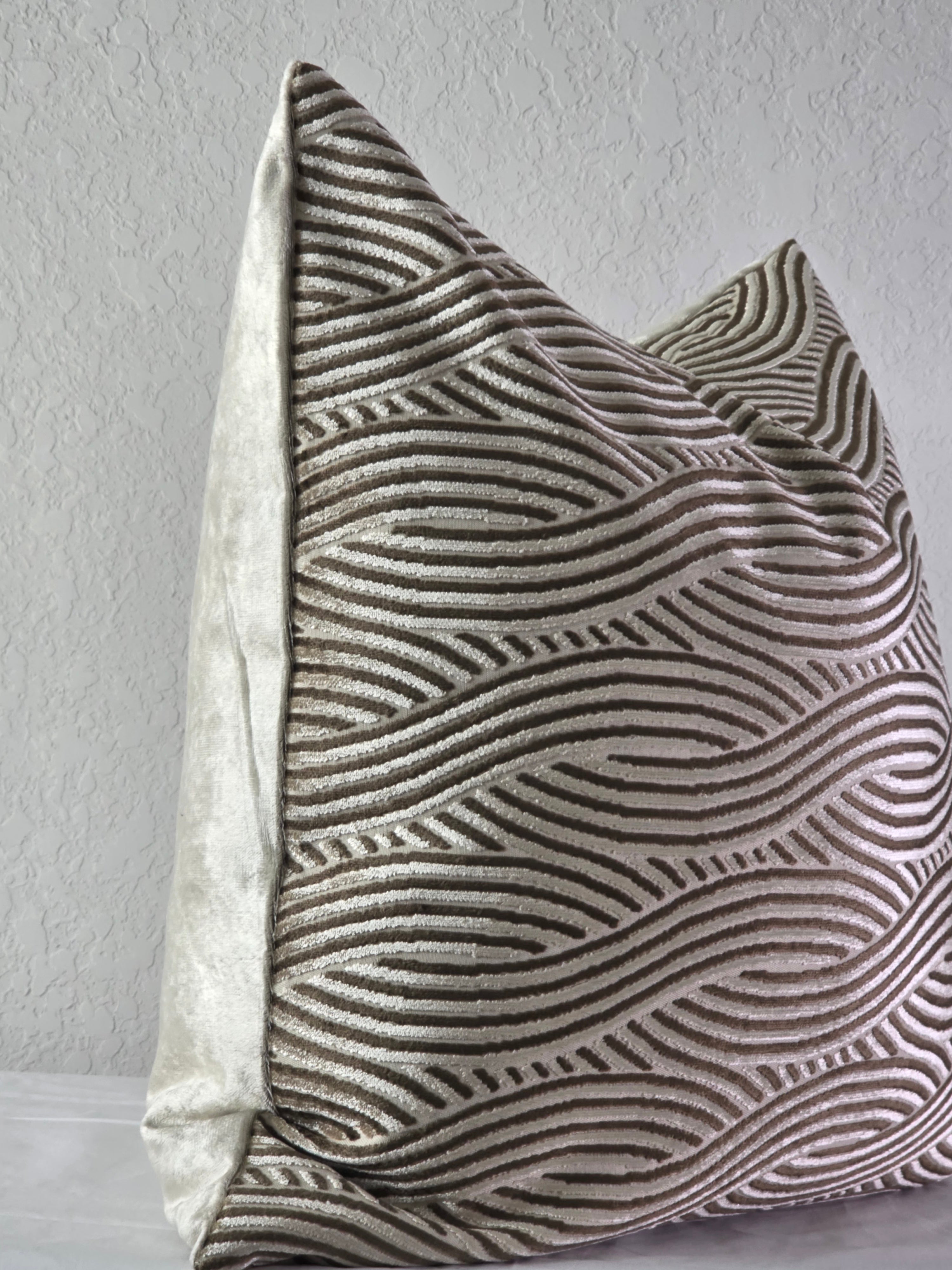 Cocoa Drift Throw Pillow