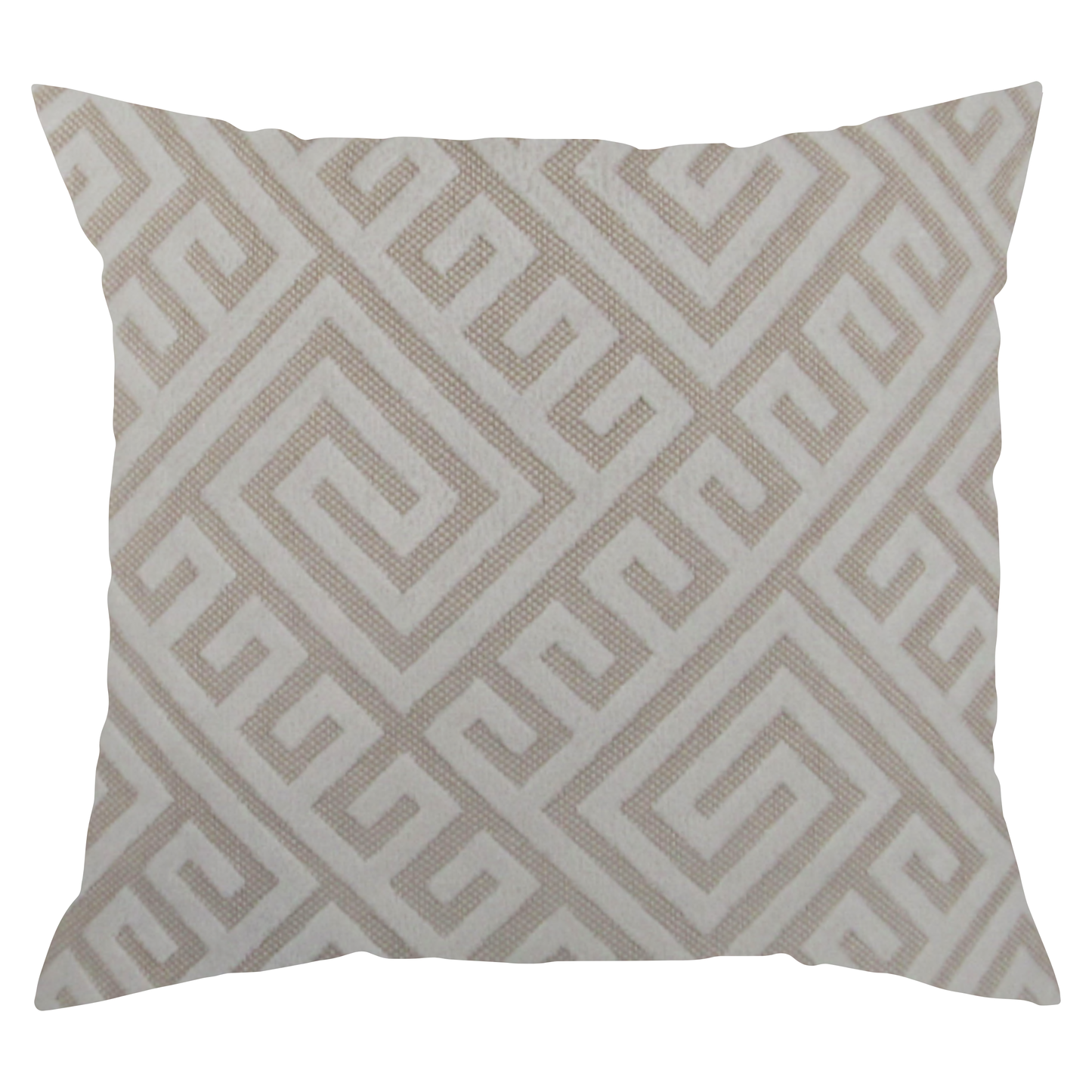 Ivory Greek Key Pillow