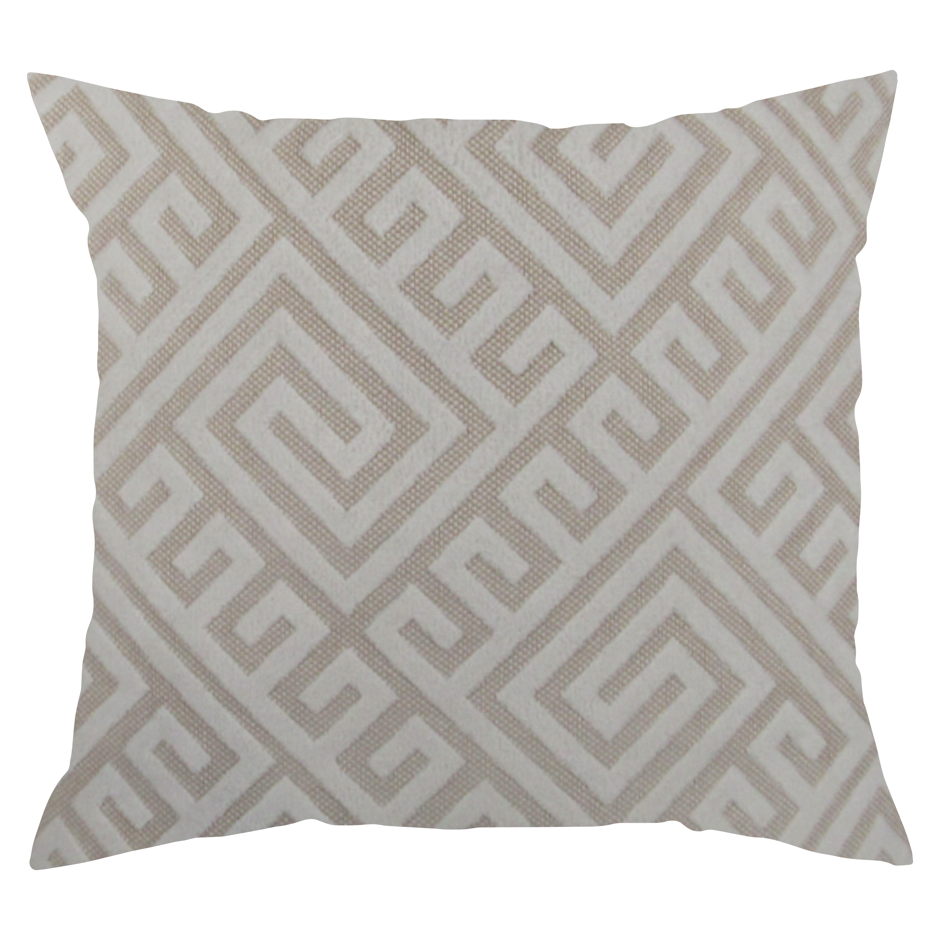 Ivory Greek Key Pillow