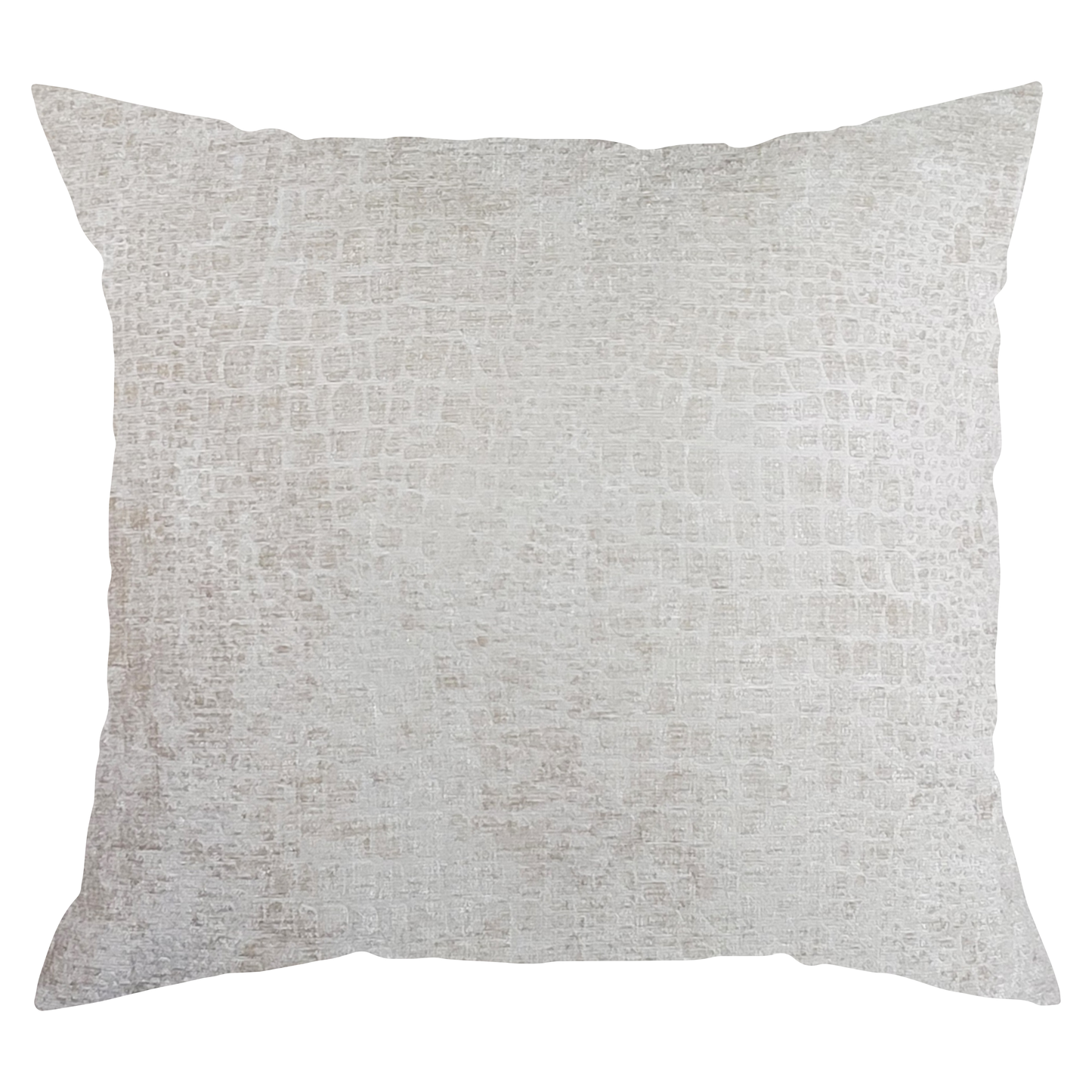 Ivory Snake Skin Pillow