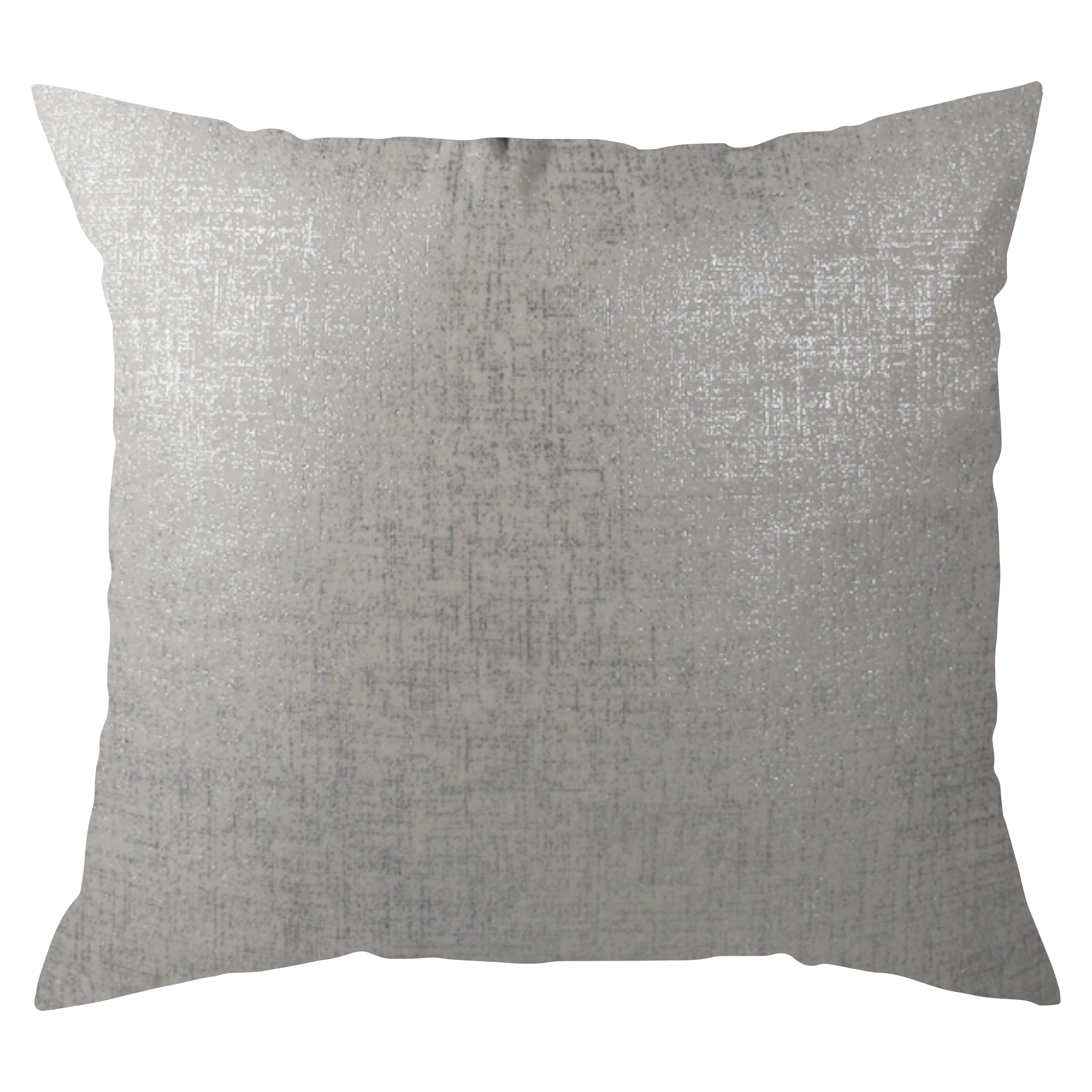 Metallic White Pillow