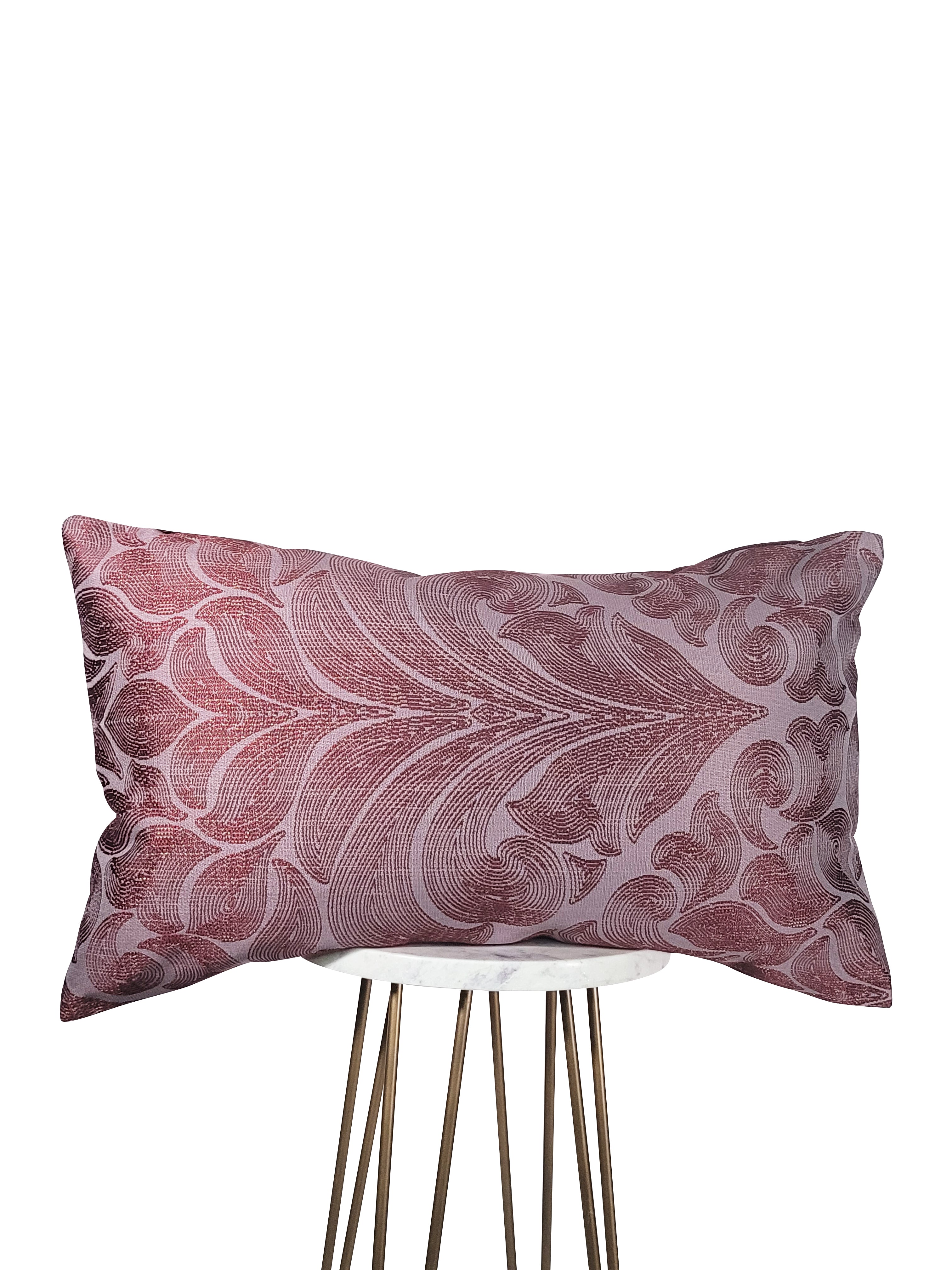 Purple Damask Pillow