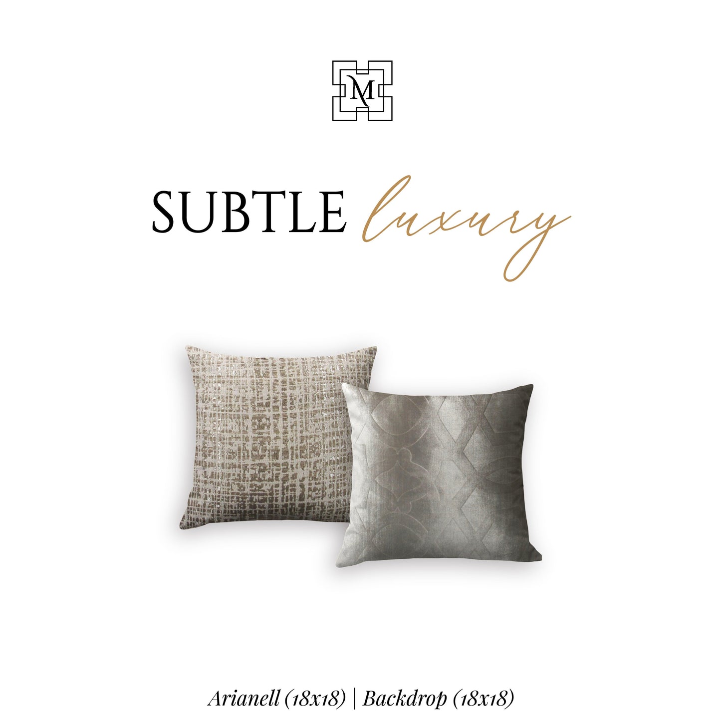 Subtle Luxury Set | 2 Pillow Covers