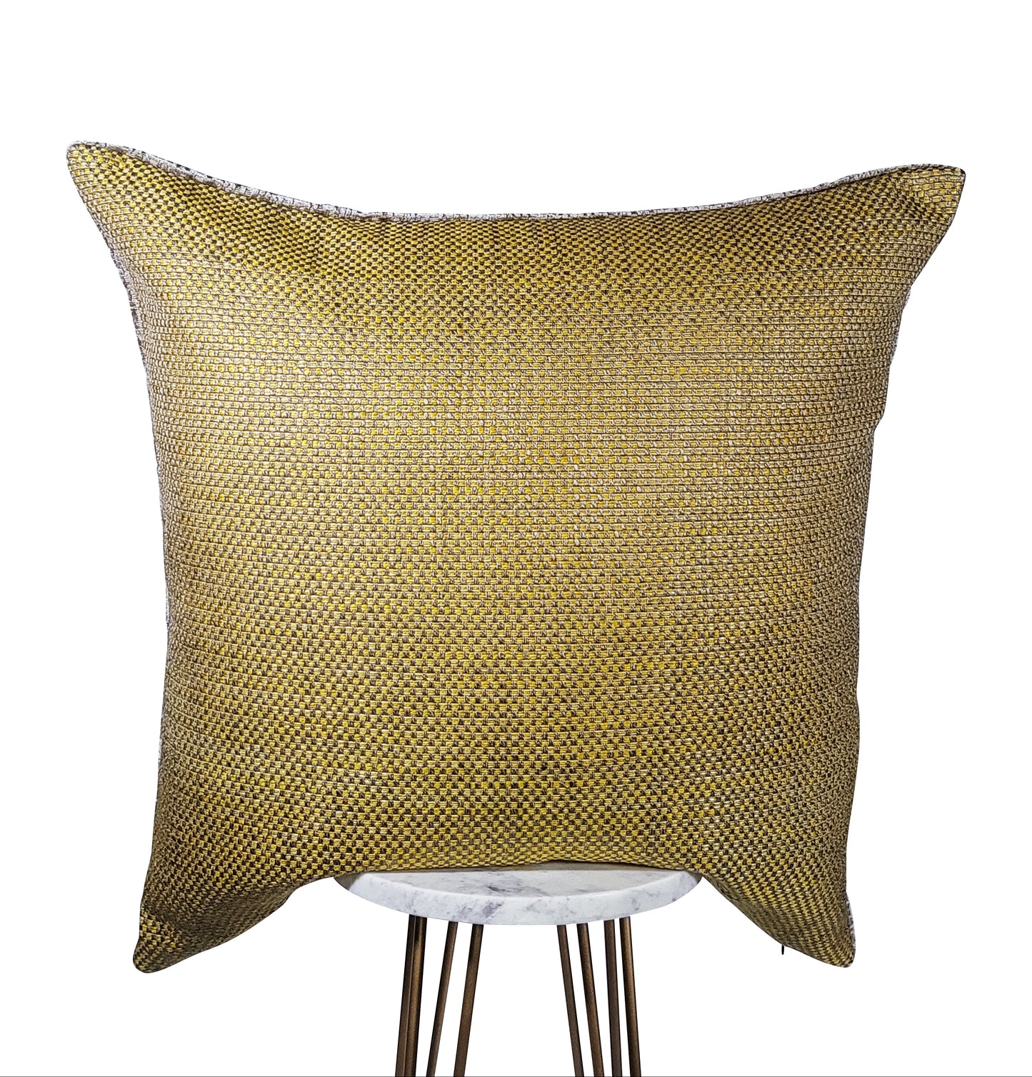Mustard and Taupe Pillow