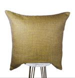 Mustard and Taupe Pillow