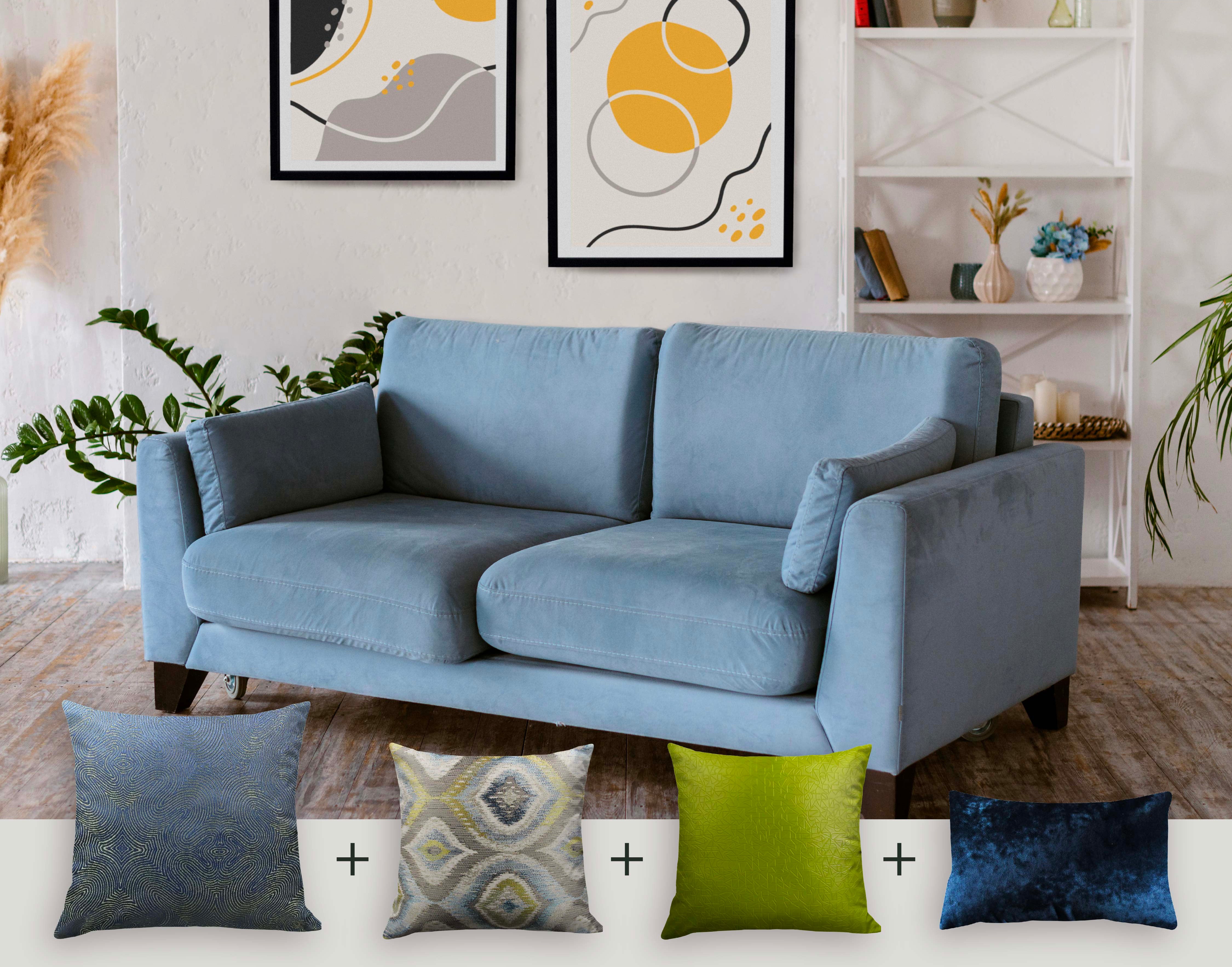 Serenely Striking Set | 4 Pillow Covers