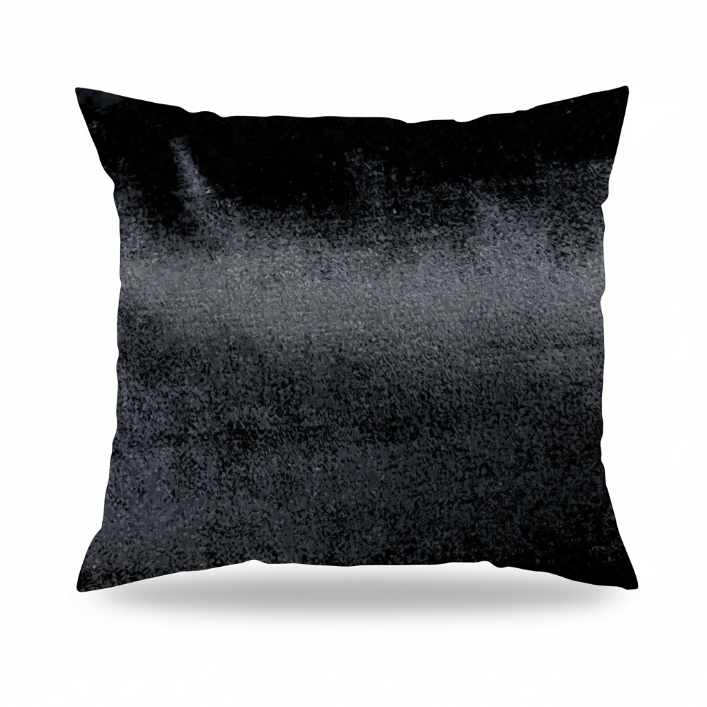 Jet Black Glow Pillow