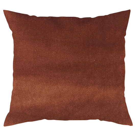 Cognac Velvet Pillow