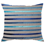 Triple Blue Pillow