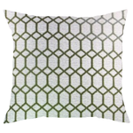 Olive Green Geometric Pillow