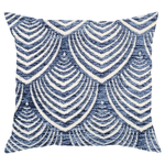 Blue Scallop Pillow