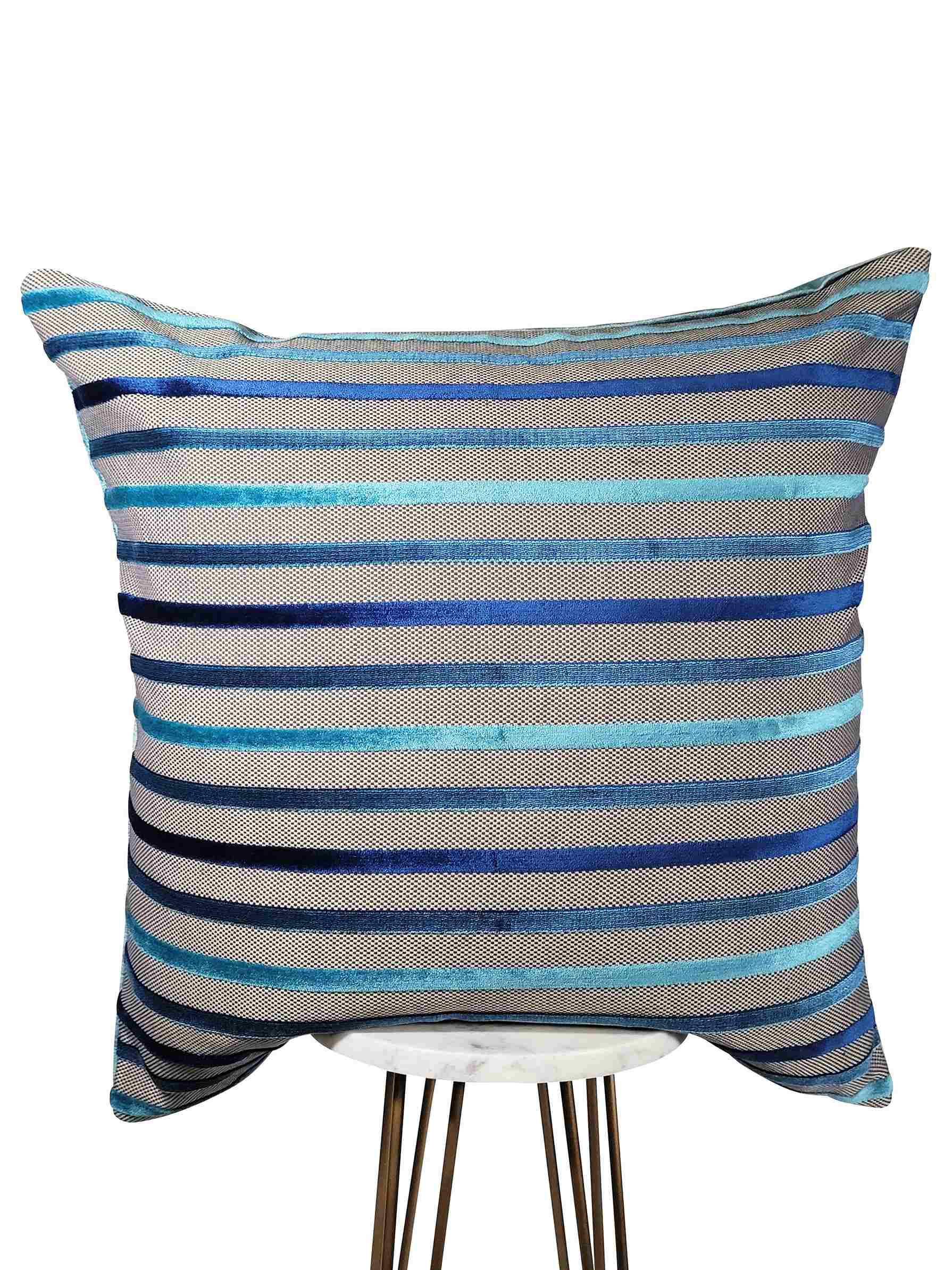 Triple Blue Pillow